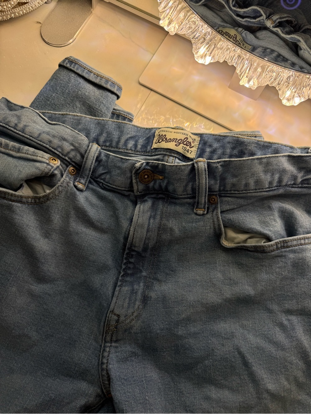 Wrangler Men's Light Blue Jeans